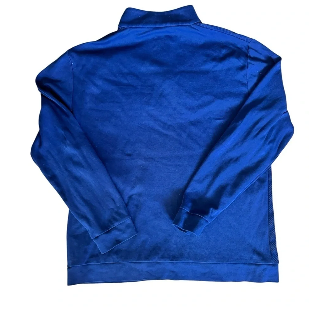 Bugatchi Men’s Blue Quarter Zip Pullover Long Sleeve Cotton Sweater Top XL C180